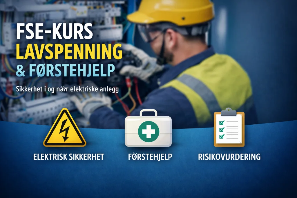 FSE-KURS MED FØRSTEHJELP – LAVSPENNING 